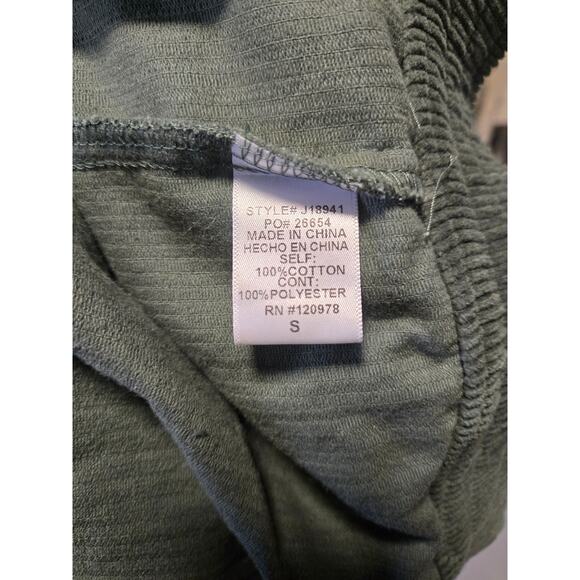 Entro cropped corduroy green and pink button up jacket, size small - Picture 4 of 4